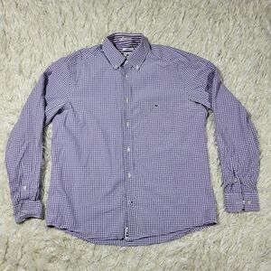 Lacoste Pink White Checked Mens Long Sleeves Vintage Shirt Size 42
